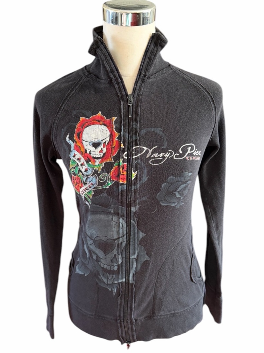 Kavio Lake Michigan Skull Navy Pier Chicago jacket